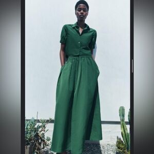 Zara crop shirt zw collection